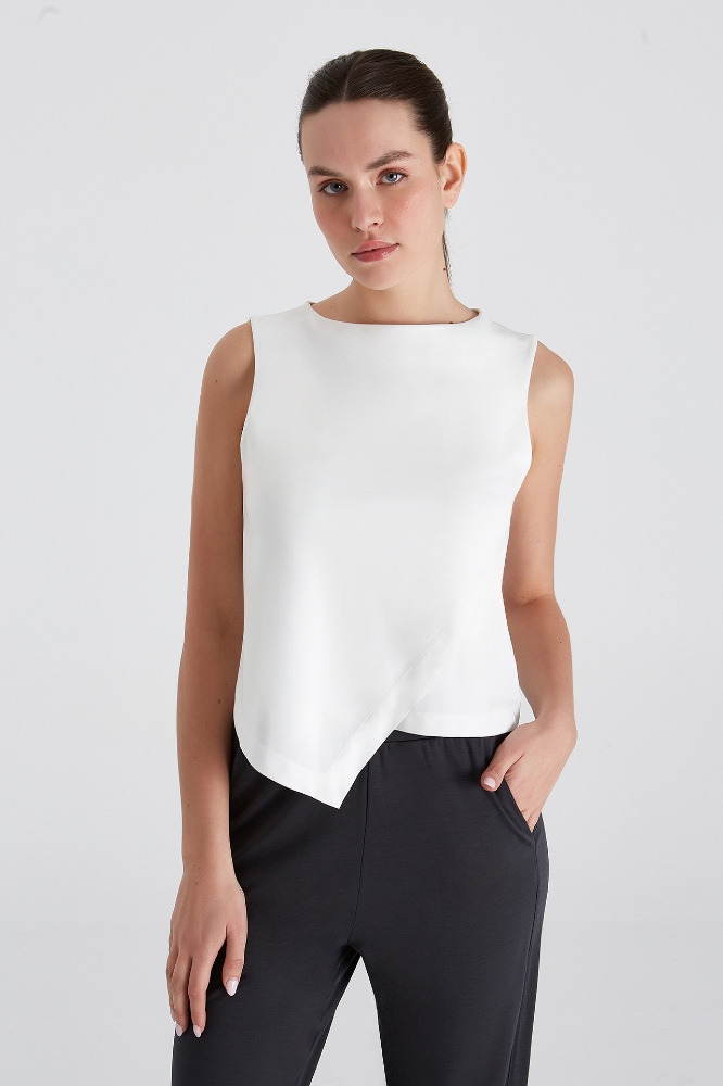 Cecile Detaylı Bluz Cecile Asimetrik Bluz