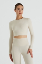 April Crop Top April Uzun Kollu Crop Top