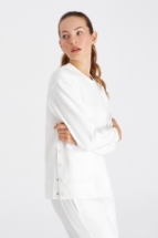Ellie Sweatshirt Elle Çıtçıt Detaylı Sweatshirt