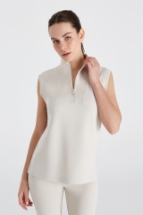 Sabrina F.Sweatshirt Sabrina Fermuar Detaylı Yaka Sweatshirt