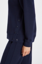 Ellie Sweatshirt Elle Çıtçıt Detaylı Sweatshirt