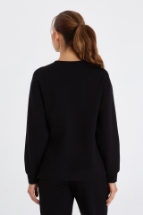 Ellie Sweatshirt Elle Çıtçıt Detaylı Sweatshirt