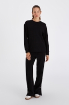 Ellie Sweatshirt Elle Çıtçıt Detaylı Sweatshirt