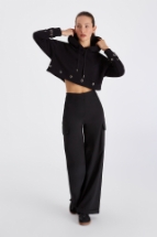 Zoey Kapüşonlu Kısa Sweatshirt Zoey Kapüşonlu Kısa Sweatshirt