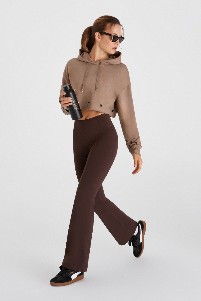 Zoey Kapüşonlu Kısa Sweatshirt Zoey Kapüşonlu Kısa Sweatshirt