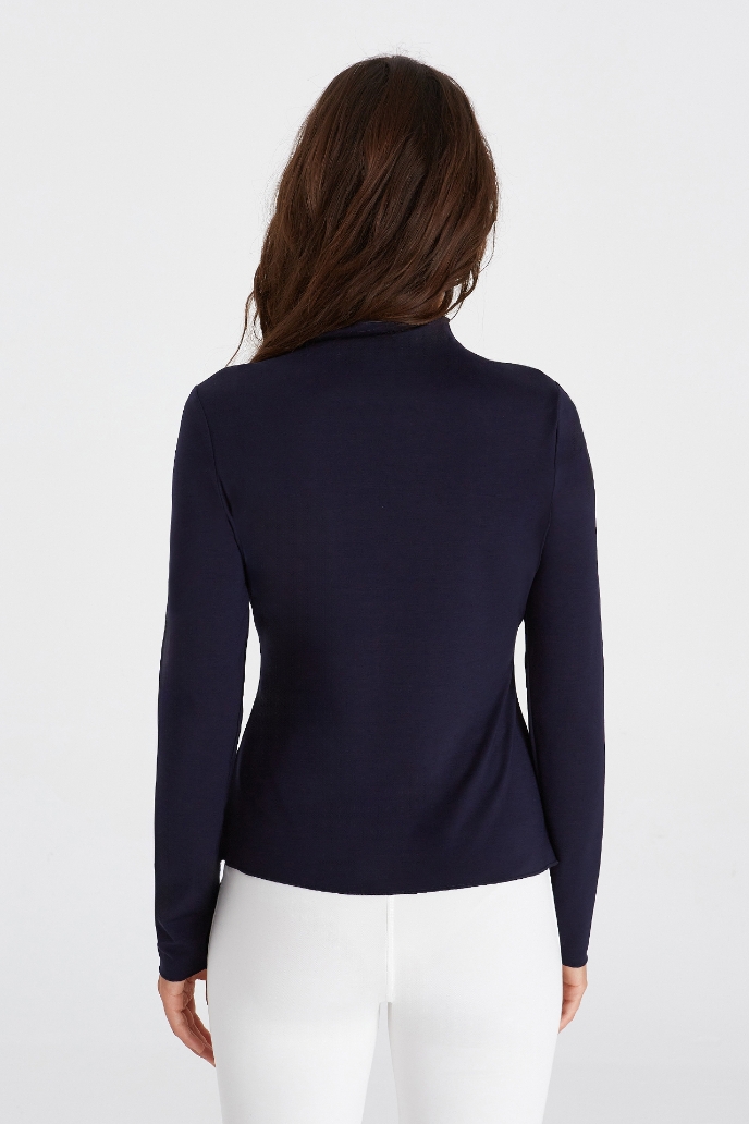 Avril Dik Y Bluz Avril Dik Yaka Bluz