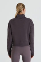 Lori Sweatshirt Lori Dik Yaka Kısa Sweatshirt