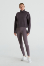 Lori Sweatshirt Lori Dik Yaka Kısa Sweatshirt