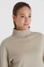 Lori Sweatshirt Lori Dik Yaka Kısa Sweatshirt