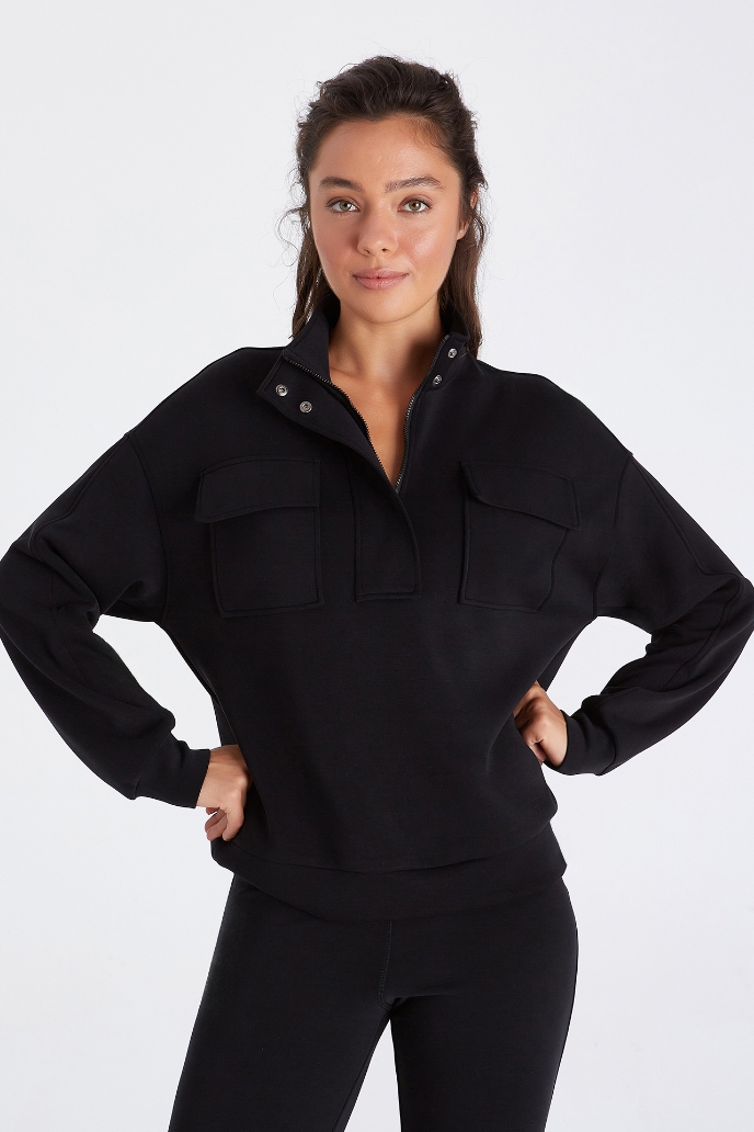 Abby Sweatshirt Abby Dik Yaka Sweatshirt