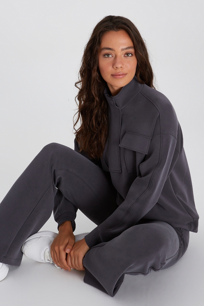 Abby Sweatshirt Abby Dik Yaka Sweatshirt