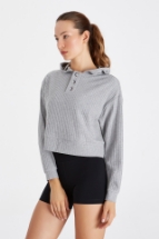 Doris Sweatshirt Doris Düğme Detaylı Sweatshirt