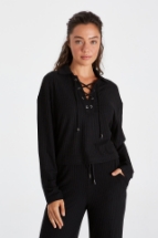 Eva Sweatshirt Eva Bağcık Detaylı Sweatshirt