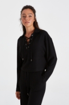 Eva Sweatshirt Eva Bağcık Detaylı Sweatshirt