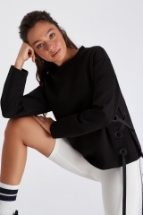 Celeste Sweatshirt Celeste Bağcık Detaylı Sweatshirt