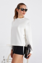 Celeste Sweatshirt Celeste Bağcık Detaylı Sweatshirt