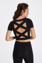 April KK Crop Top April Kısa Kollu Crop Top