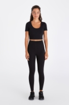 April KK Crop Top April Kısa Kollu Crop Top