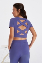 April KK Crop Top April Kısa Kollu Crop Top